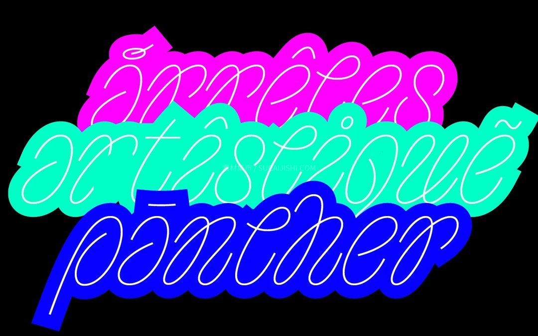 Tangley 艺术展示西文字体